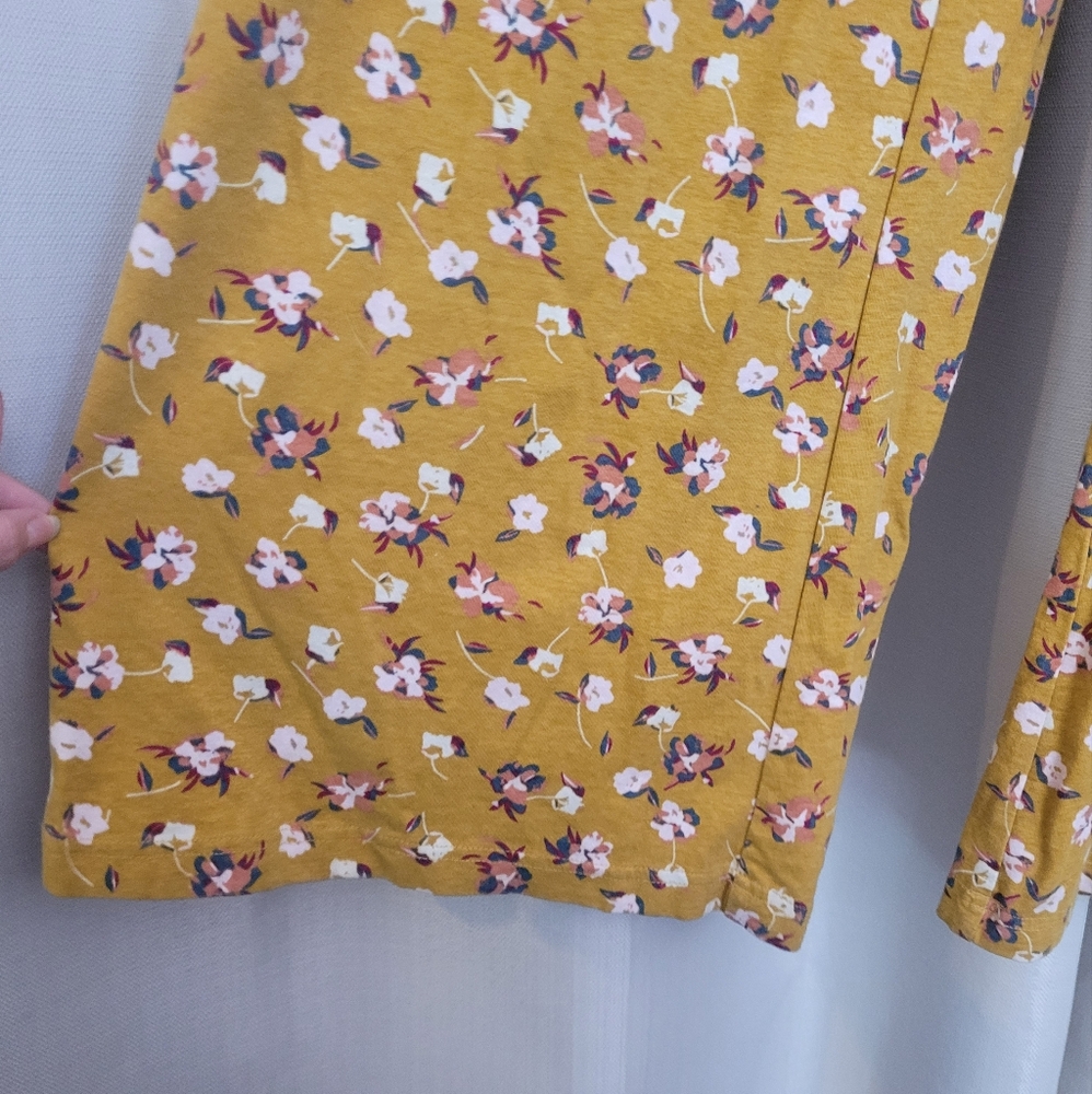 Pact Floral Mustard Jumpsuit M - Picture 5 of 5
